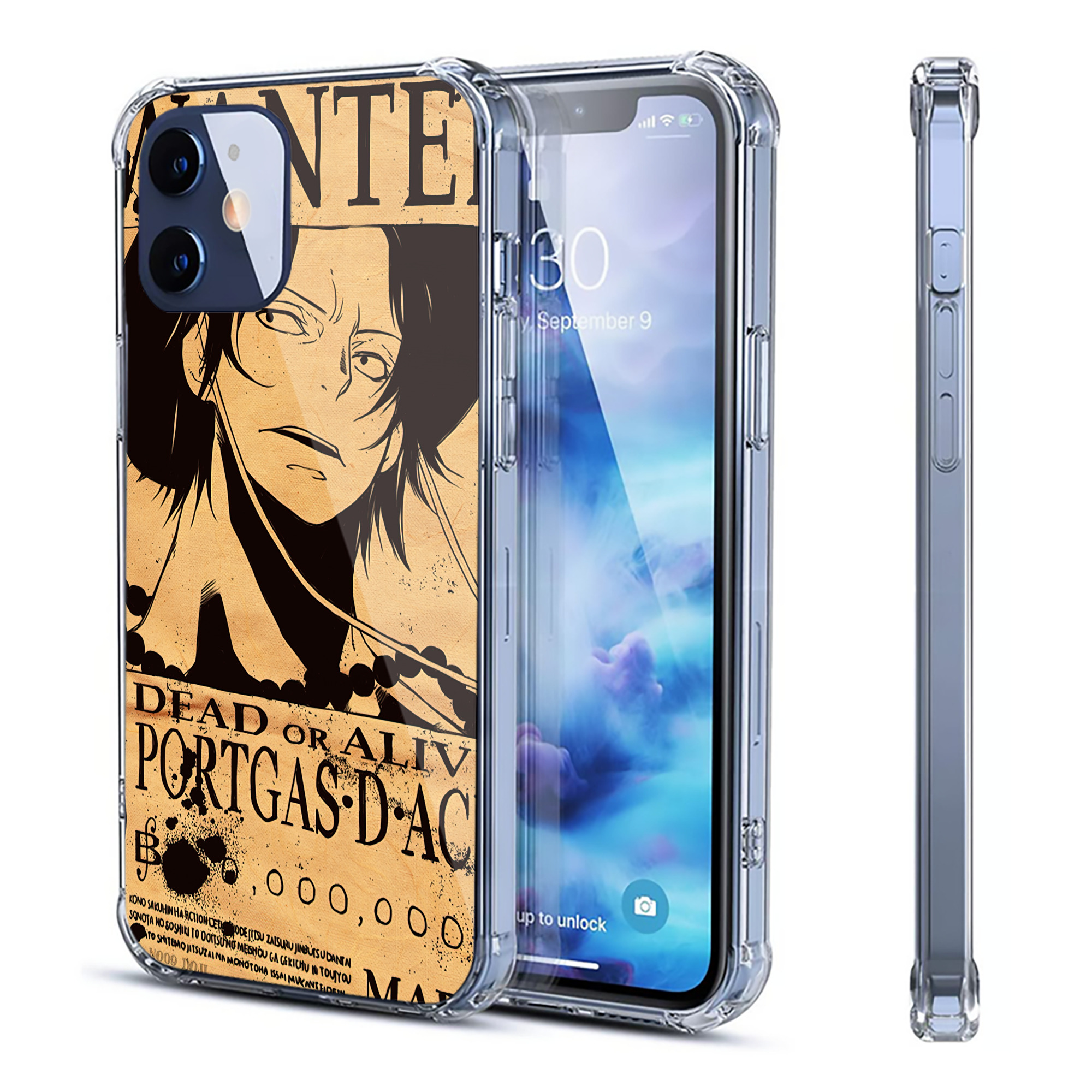 （画像用） ワンピース ONE PIECE 【iPhone 12シリーズ対応】透明スマホケース（クリアソフトケース）